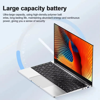 NUOVO 14.1'' sottile ufficio portatile Windows 11 Intel N4000 180° 12 GB di RAM 512 GB 1 TB SSD 1920*1080 ufficio studio computer PC