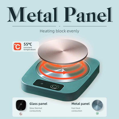 Scalda tazza elettrica Latte Tè Acqua Riscaldamento Pad Caldaia Riscaldatore Stuoia di riscaldamento costante termostatico sottobicchiere a bassa potenza Home Office regalo