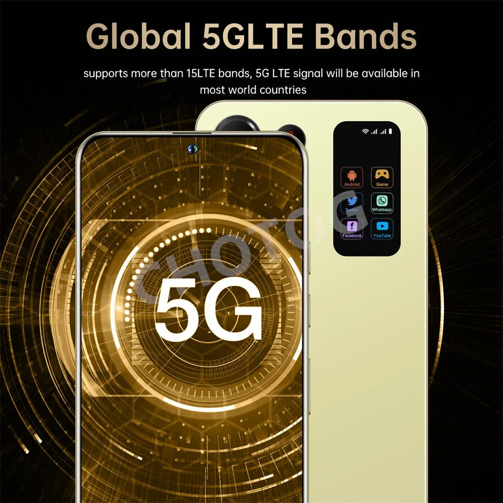 S+ 25 Versione ultra globale originale 7.3HD telefoni cellulari 4G 5G dual sim card cellulare android 14 smartphone 7800mAh cellulare