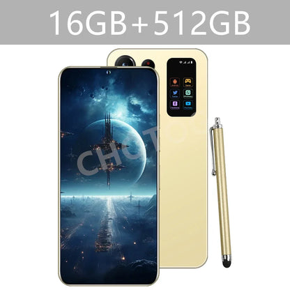 S+ 25 Versione ultra globale originale 7.3HD telefoni cellulari 4G 5G dual sim card cellulare android 14 smartphone 7800mAh cellulare