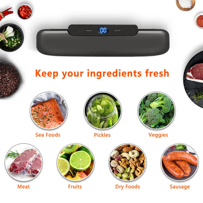 saengQ Vacuum Sealer Packaging Machine Food Vacuum Sealer con sacchetti vuoti gratuiti 10pcs Sigillatura alimentare a vuoto per uso domestico