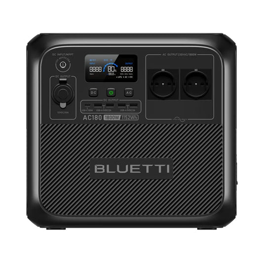EU Plug BLUETTI portatile centrale elettrica AC180 1152Wh LiFePO4 batteria di backup 1800W AC Outlet. per il campeggio, off-grid, interruzione di corrente