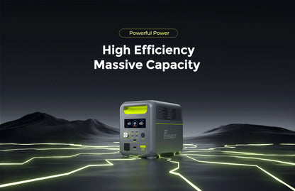 Centrale elettrica portatile leggera Fossibot F1200, batteria LiFePO4 da 1024 Wh, generatore solare da 1200 W, backup domestico, campeggio all'aperto, alimentazione mobile