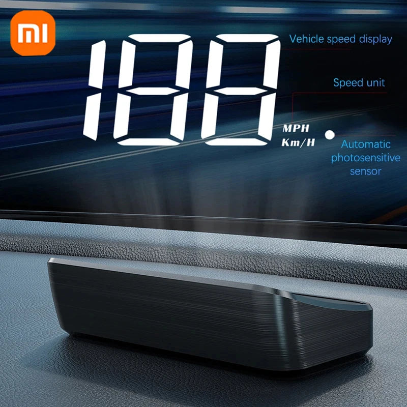 Xiaomi Car Speedometer M2 HUD Head-Up Display a LED Misuratore di velocità digitale Proiettore parabrezza Veicoli Auto Elettronica Accessori