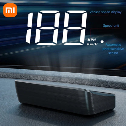Xiaomi Car Speedometer M2 HUD Head-Up Display a LED Misuratore di velocità digitale Proiettore parabrezza Veicoli Auto Elettronica Accessori