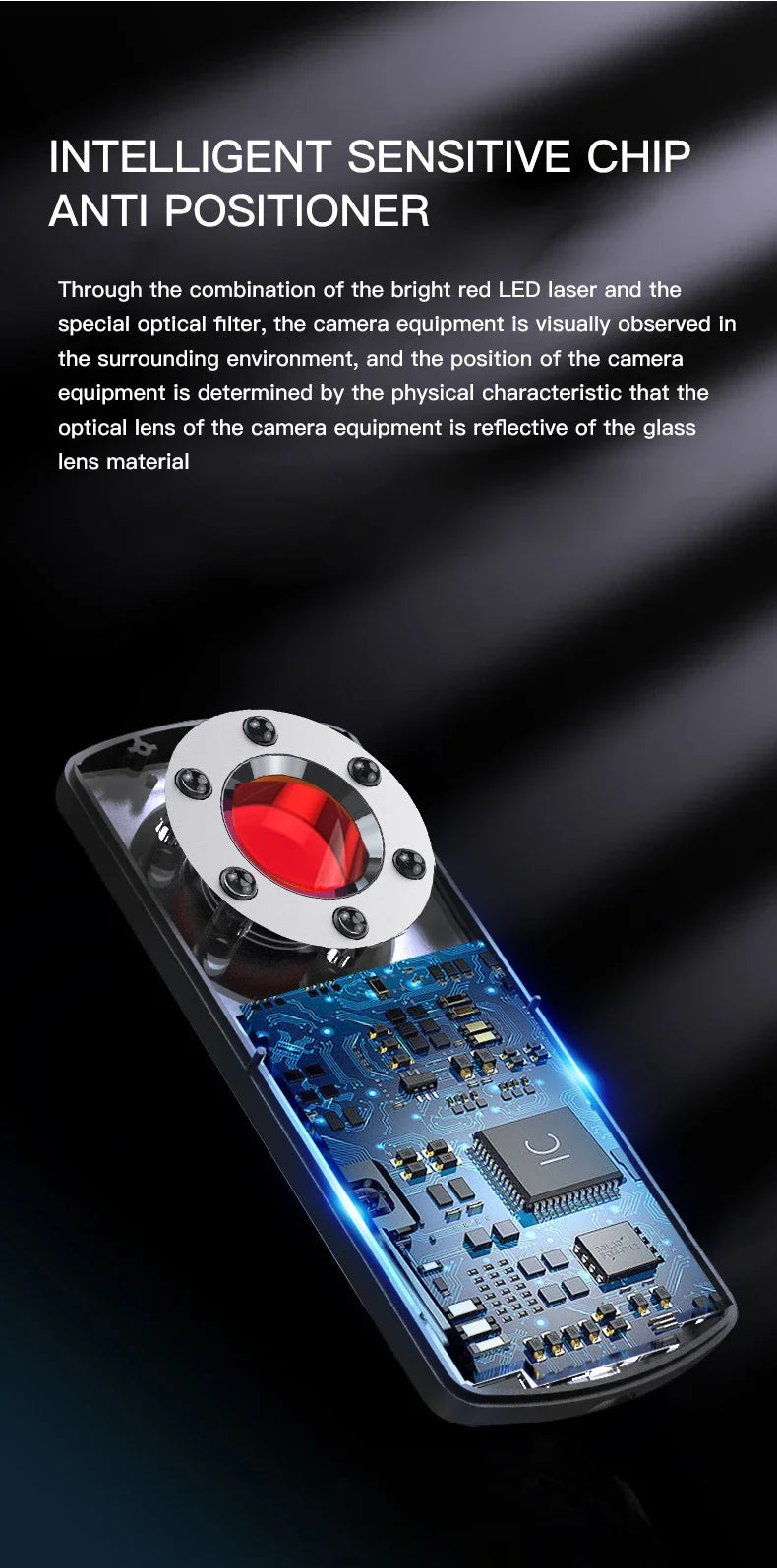 Hidden Camera Detector Anti Spy Gadget Professional Hunter Wireless Signal Car GPS Infrared Search Wiretapping Bug Mini Devices