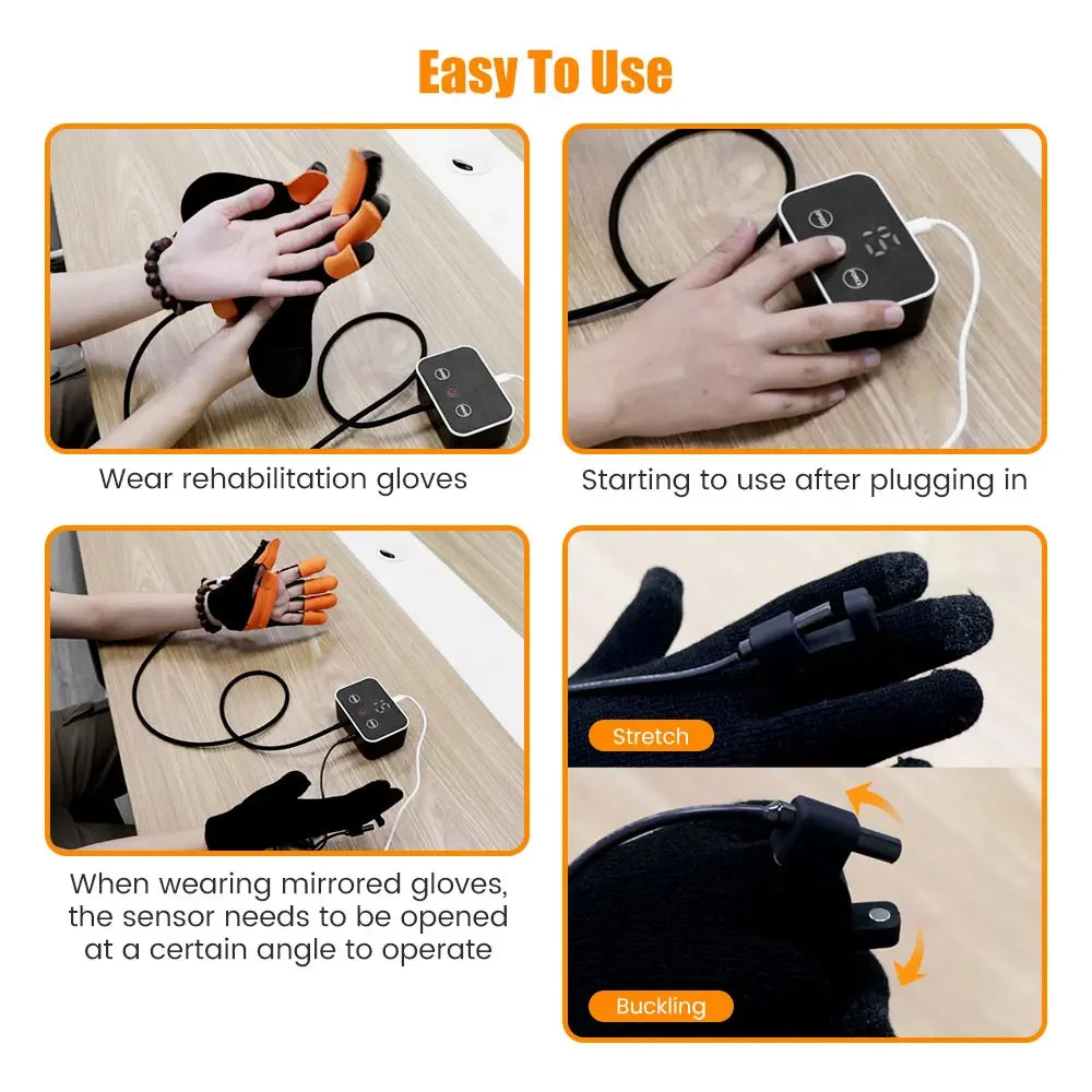 Robot Guanti di riabilitazione Training Mirror Gloves Finger Training Stroke Hemiplegia Rehabilitation Hand Function Recovery Glove