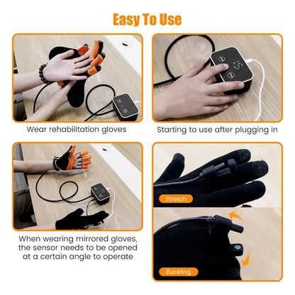 Robot Guanti di riabilitazione Training Mirror Gloves Finger Training Stroke Hemiplegia Rehabilitation Hand Function Recovery Glove