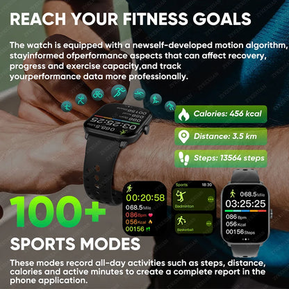 New Series 5 Watch5 Uomini Smart Watch Pressione sanguigna Ossigeno del sangue Frequenza cardiaca AI Voce Bluetooth Chiamata Donne SmartWatch per Xiaomi