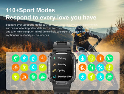Nuovo per Huawei Xiaomi Military Smart Watch Monitor di salute degli uomini impermeabile all'aperto Sport Tracker Bluetooth Call Smartwatch 2025