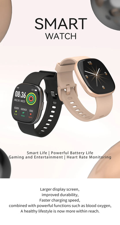 Per Xiaomi Android Smart Watch Uomini Donne Regalo Full Touch Screen Sport Fitness Orologi Bluetooth Chiamata Digitale Smartwatch 2025 Nuovo