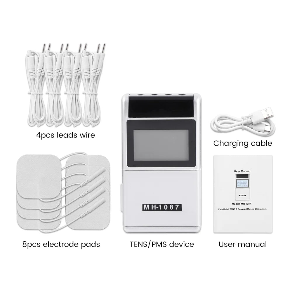 15 Modi EMS Stimolatore muscolare elettrico 20 livelli TENS Fisioterapia Pulse Massager per tutto il corpo Macchina Sollievo dal dolore + Meridian Pen