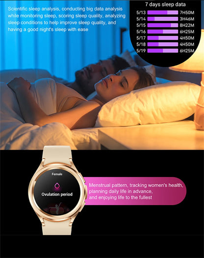 2025 Nuovo per Samsung Galaxy Watch 6 Smartwatch AMOLED sempre sul display Bluetooth Chiamata GPS NFC Smart Watch Uomini Android IOS