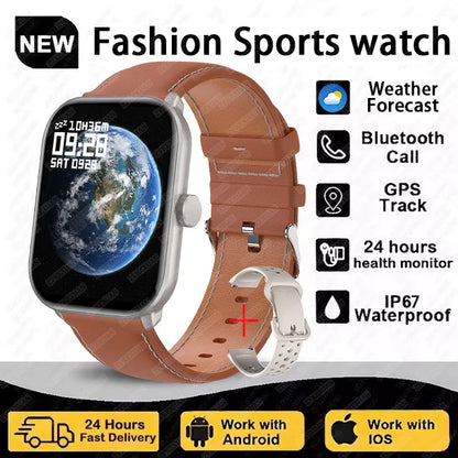 New Series 5 Watch5 Uomini Smart Watch Pressione sanguigna Ossigeno del sangue Frequenza cardiaca AI Voce Bluetooth Chiamata Donne SmartWatch per Xiaomi