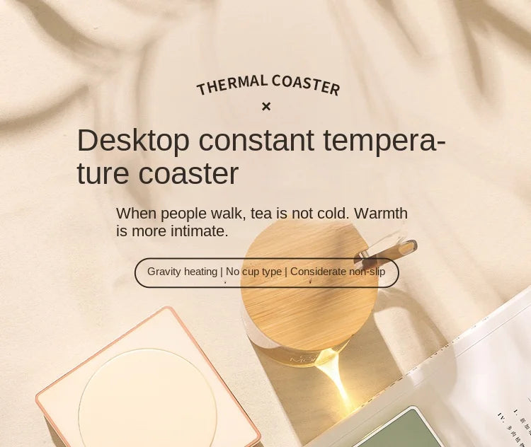 55 gradi temperatura costante riscaldamento coaster usb di ricarica isolamento base inverno caldo e squisito regalo coffe scaldabagno
