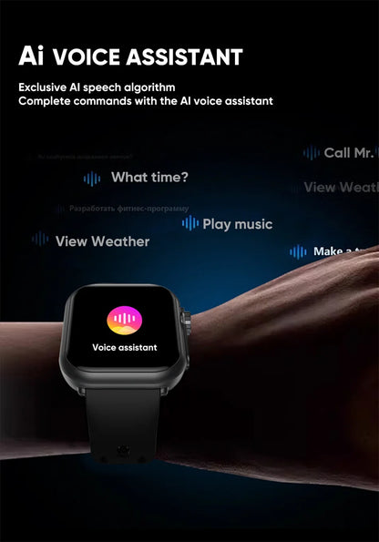 2025 Nuovo per Huawei Xiaomi Smart Watch Uomini Donne 1.85 pollici HD AMOLED Full Touch Screen IP68 Impermeabile Bluetooth Chiamata SmartWatch.