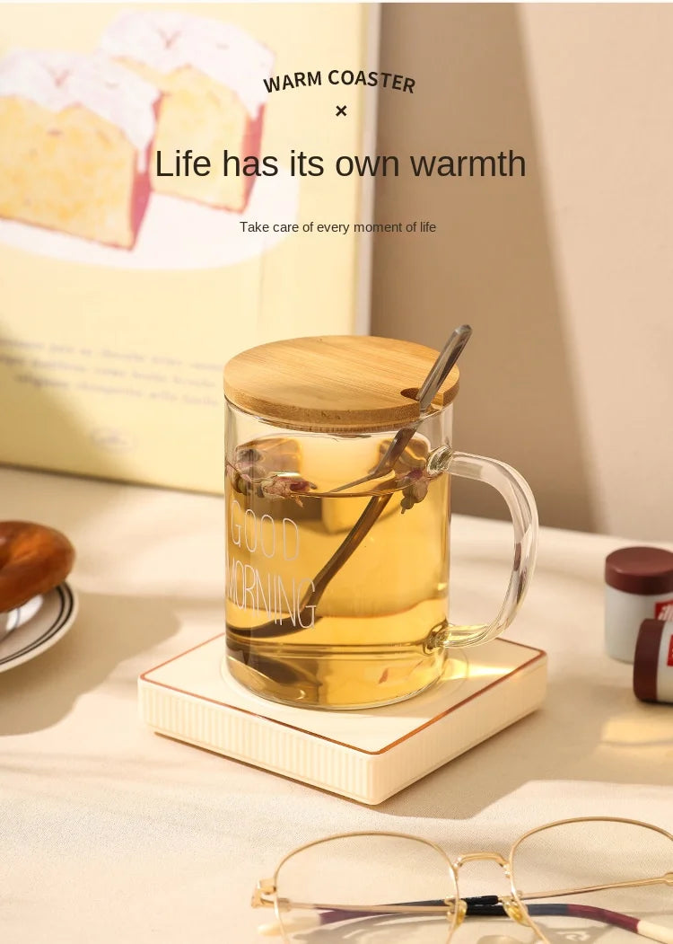 55 gradi temperatura costante riscaldamento coaster usb di ricarica isolamento base inverno caldo e squisito regalo coffe scaldabagno