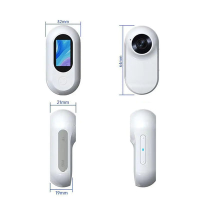 Telecamera per collare per animali domestici, per esterni, senza Wi-Fi, per collare per gatti, action camera, con 170 obiettivi, video tracker, telecamera di registrazione, per cani, mini ang A1J7