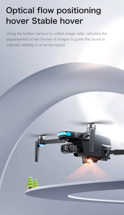 S-X1 Nuovo drone con schermo a 3 assi anti-shake Gimbal 4K Aerial Brushless Drones RC Quadcopter 5G GPS 8K HD Telecamere EIS Mini Dron