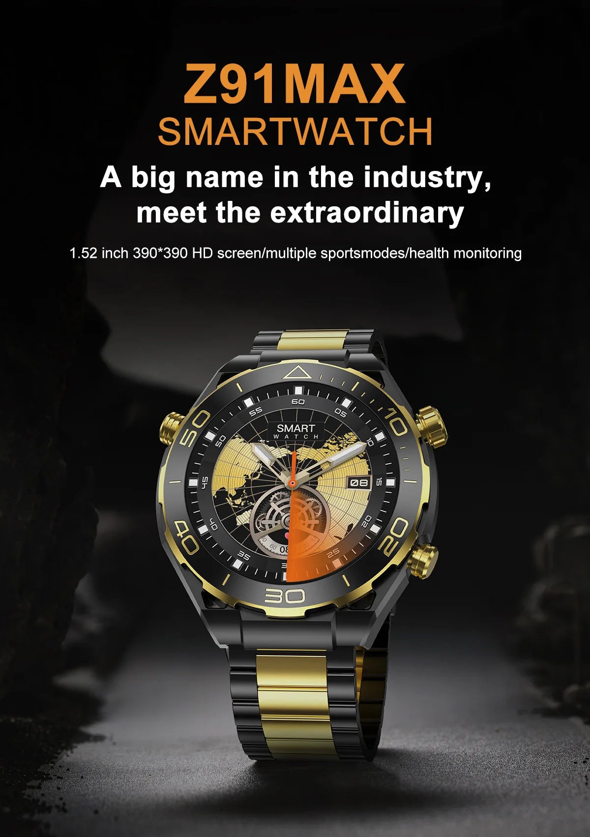 Nuovo smartwatch Z91PROMAX, chiamata Bluetooth, frequenza cardiaca, pressione sanguigna, monitoraggio del sonno per ricordare l'esercizio