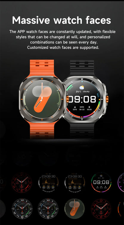 Novità 2025 per Samsung Galaxy Watch 7 Ultra GPS NFC Smart Watch da uomo 1,43" AMOLED con display sempre IP68 BT Call Sports Smartwatch