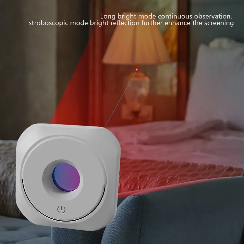 Mini rivelatore della macchina fotografica per la macchina fotografica nascosta portatile Pinhole Lens Detect Gadget Anti-Peeping protezione di sicurezza Candid Detector
