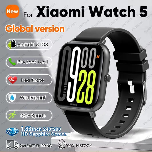2025 Nuovo per Xiaomi Redmi Watch 5 Originale Uomini GPS Traccia Bluetooth Chiamata Frequenza cardiaca Sport impermeabile Fitness Braccialetto intelligente Donne