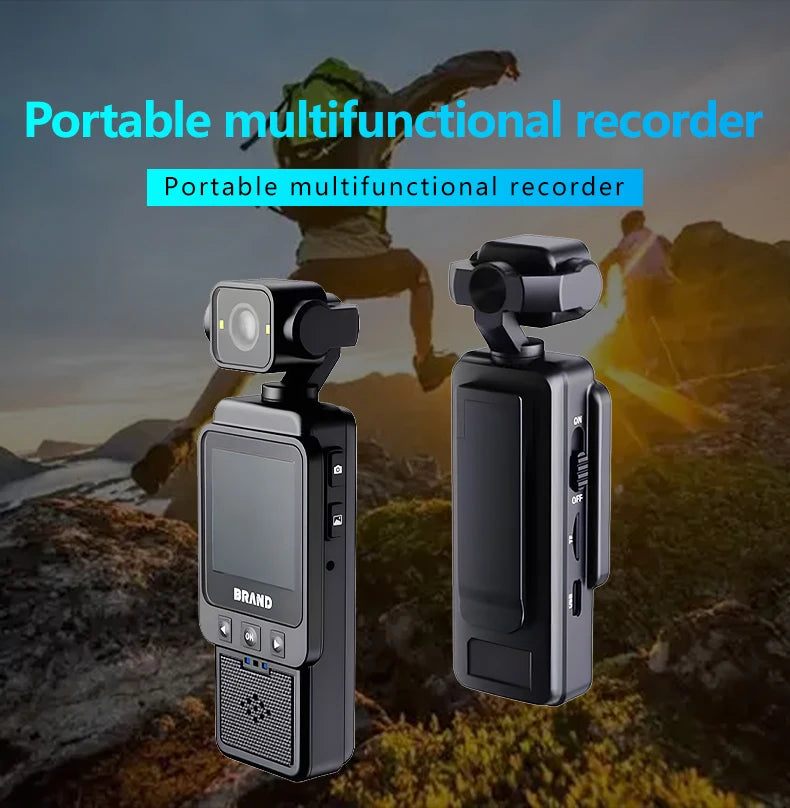 FHD 1080P Wifi Fotocamera Video digitale Outdoor Sports Camera Mini DV Portatile portatile per l'applicazione della legge Registratore a 360 gradi Obiettivo girevole