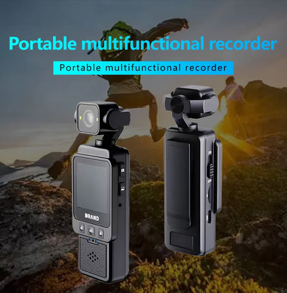 FHD 1080P Wifi Fotocamera Video digitale Outdoor Sports Camera Mini DV Portatile portatile per l'applicazione della legge Registratore a 360 gradi Obiettivo girevole