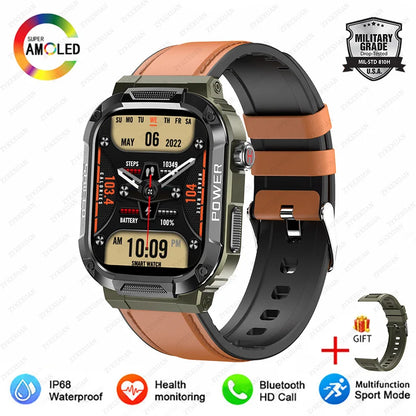 Nuovo per Huawei Xiaomi Military Smart Watch Monitor di salute degli uomini impermeabile all'aperto Sport Tracker Bluetooth Call Smartwatch 2025