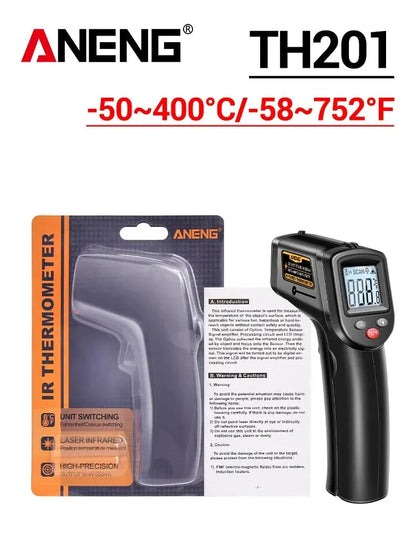 ANENG TH201 Celsius Display digitale termometro a infrarossi altamente sensibile senza contatto temperatura misurazione pistola igrometro