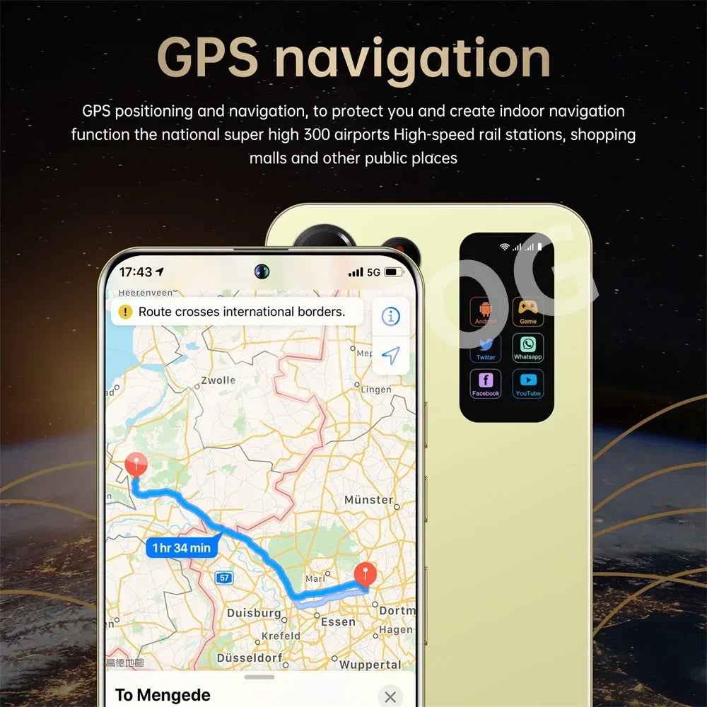 S+ 25 Versione ultra globale originale 7.3HD telefoni cellulari 4G 5G dual sim card cellulare android 14 smartphone 7800mAh cellulare