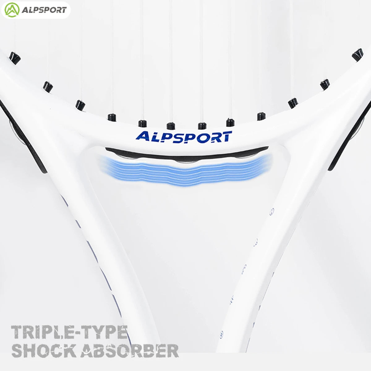 ALPSPORT Racchetta da tennis in fibra di carbonio T800 18K Racchetta professionale con borsa Racchetta da allenamento leggera per adulti Uomini Donne