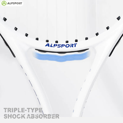 ALPSPORT Racchetta da tennis in fibra di carbonio T800 18K Racchetta professionale con borsa Racchetta da allenamento leggera per adulti Uomini Donne