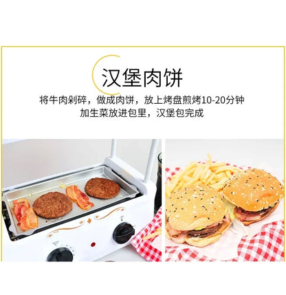 new Multifunction Roast Sausage Machine Small  Grilled Sausage Machine  Hot Dog Machine Hot Dog Cart Steamed Vermicelli Roll