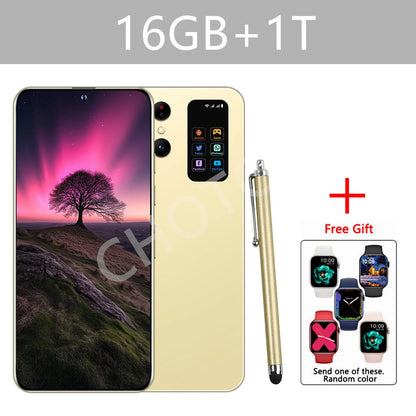 Cellulari 2025 SMS 25 Ultra 5G Smartphone originale 7.3HD Dual SIM 108MP Telefono cellulare Android versione globale 7800mAh Telefoni cellulari