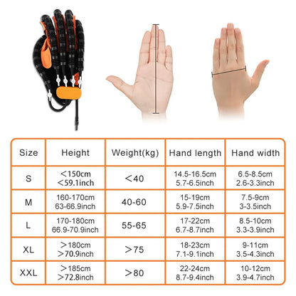 Robot Guanti di riabilitazione Training Mirror Gloves Finger Training Stroke Hemiplegia Rehabilitation Hand Function Recovery Glove
