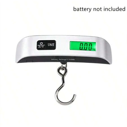 BILANCIA Scala portatile Display LCD digitale 110lb/ 50kg bagaglio elettronico appeso valigia viaggio pesi bagagli strumenti di equilibrio di peso