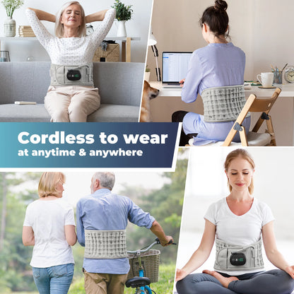 Cintura gonfiabile Protezione per decompressione lombare Back Brace riscaldato Vibrazione Massaggio Cintura Airbag Supporto Correzione della postura