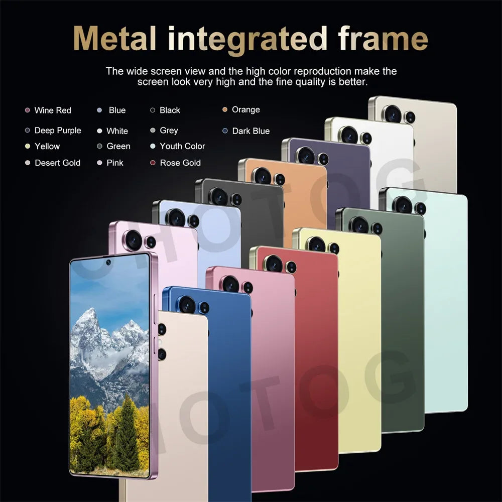 16 GB-ED 1 TERA Nuovo S + 25 Ultra Smartphone 2025 Originale 7.3HD Telefono cellulare Snapdragon 8 Gen3 Android 14 telefoni cellulari 4G 5G Dual SIM