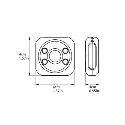 Mini rivelatore della macchina fotografica per la macchina fotografica nascosta portatile Pinhole Lens Detect Gadget Anti-Peeping protezione di sicurezza Candid Detector