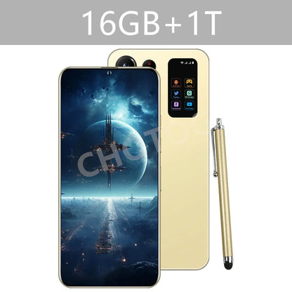 S+ 25 Versione ultra globale originale 7.3HD telefoni cellulari 4G 5G dual sim card cellulare android 14 smartphone 7800mAh cellulare