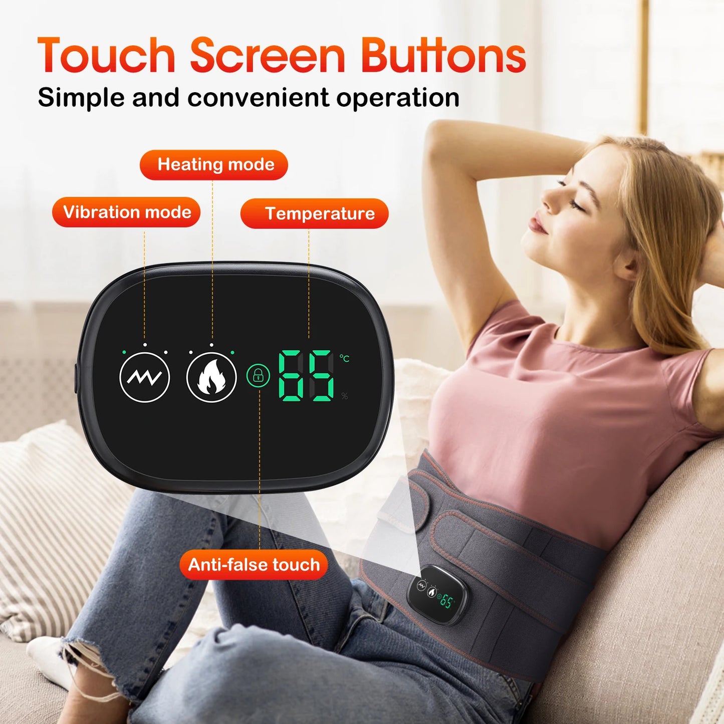 Cintura gonfiabile Protezione per decompressione lombare Back Brace riscaldato Vibrazione Massaggio Cintura Airbag Supporto Correzione della postura