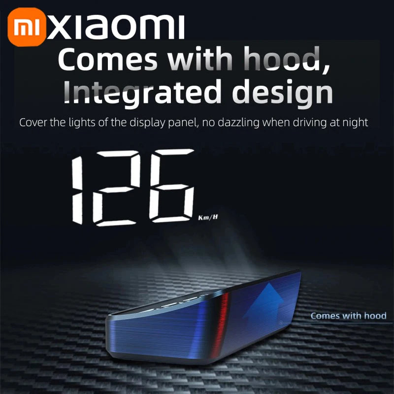 Xiaomi Car Speedometer M2 HUD Head-Up Display a LED Misuratore di velocità digitale Proiettore parabrezza Veicoli Auto Elettronica Accessori