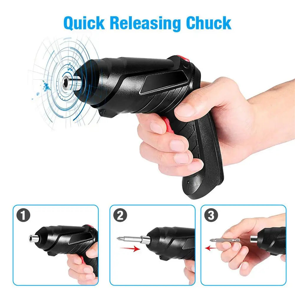 4.2v Power Tools Set Manutenzione domestica Riparazione batteria al litio Mini trapano elettrico domestico Cacciavite senza fili