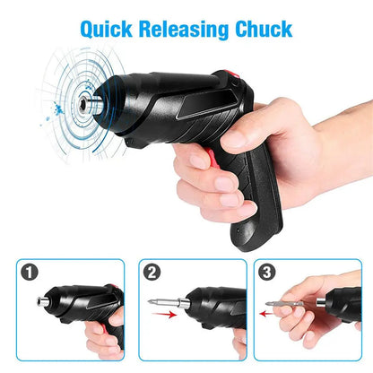 4.2v Power Tools Set Manutenzione domestica Riparazione batteria al litio Mini trapano elettrico domestico Cacciavite senza fili