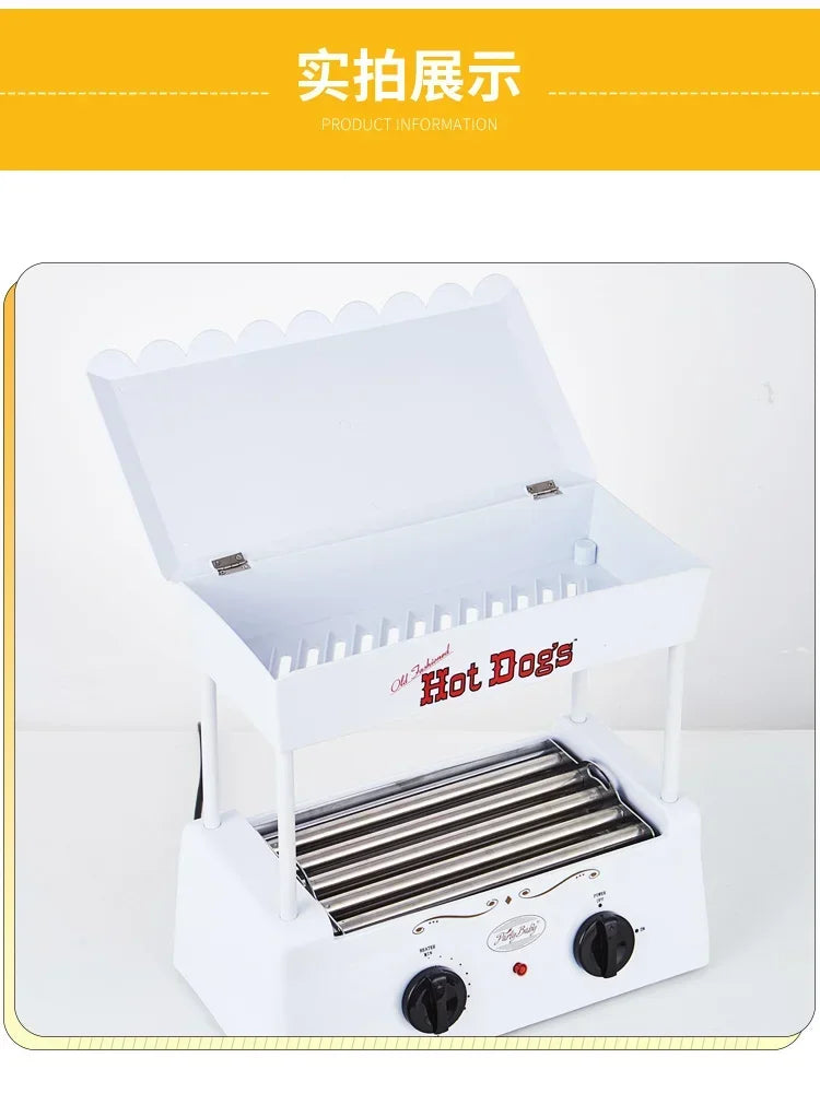 new Multifunction Roast Sausage Machine Small  Grilled Sausage Machine  Hot Dog Machine Hot Dog Cart Steamed Vermicelli Roll