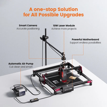 ALGO Laser Engraving Cutting Machine CNC Roller Rotary DIY Printer Graving Tool Powerful Woodworking Metal Wood Leather Acrylic