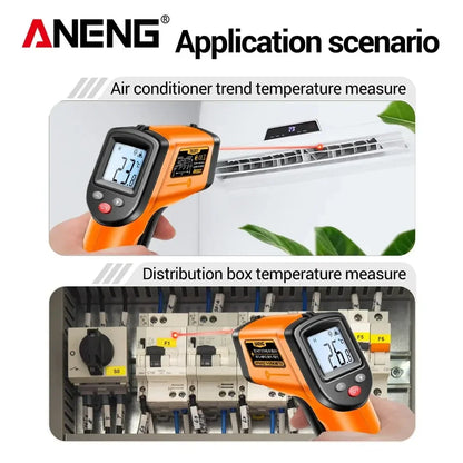 ANENG TH201 Celsius Display digitale termometro a infrarossi altamente sensibile senza contatto temperatura misurazione pistola igrometro