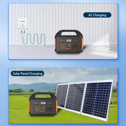 jsdsolar 100W 300W 500W Portable Power Station Pure Sine Wave Solar Generator 110V/220V UPS Camping Charging Station Power Bank